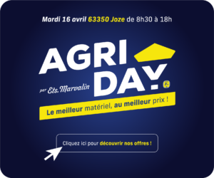 Agriday Ets Marvalin offres tracteurs et matériel agricole